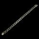 Oxidised Stary Curb Chain 92.5 Sterling Silver Bracelet For Men